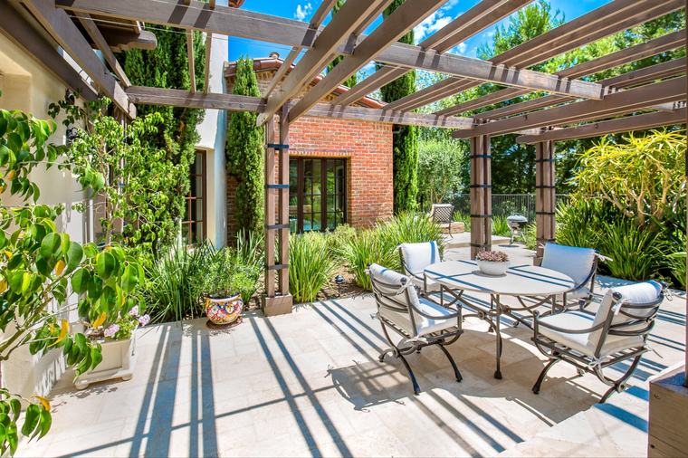 Rear patio seating